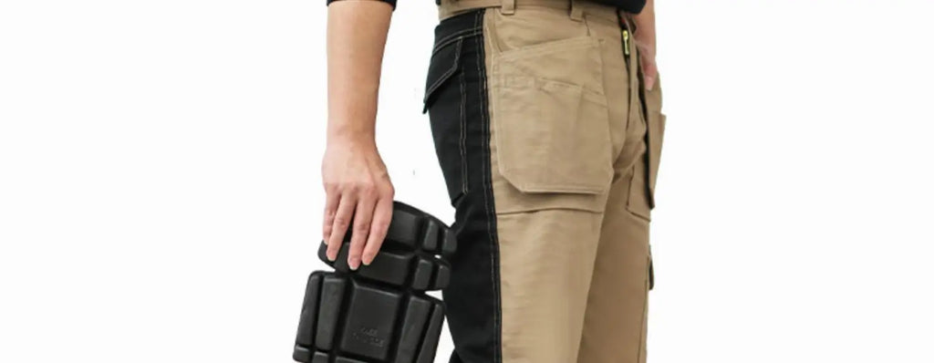 Cotton Working Pants Men Workwear Multi Pockets Cargo Pants Work Trousers Men with Knee Pads Workers Electrician Pants
