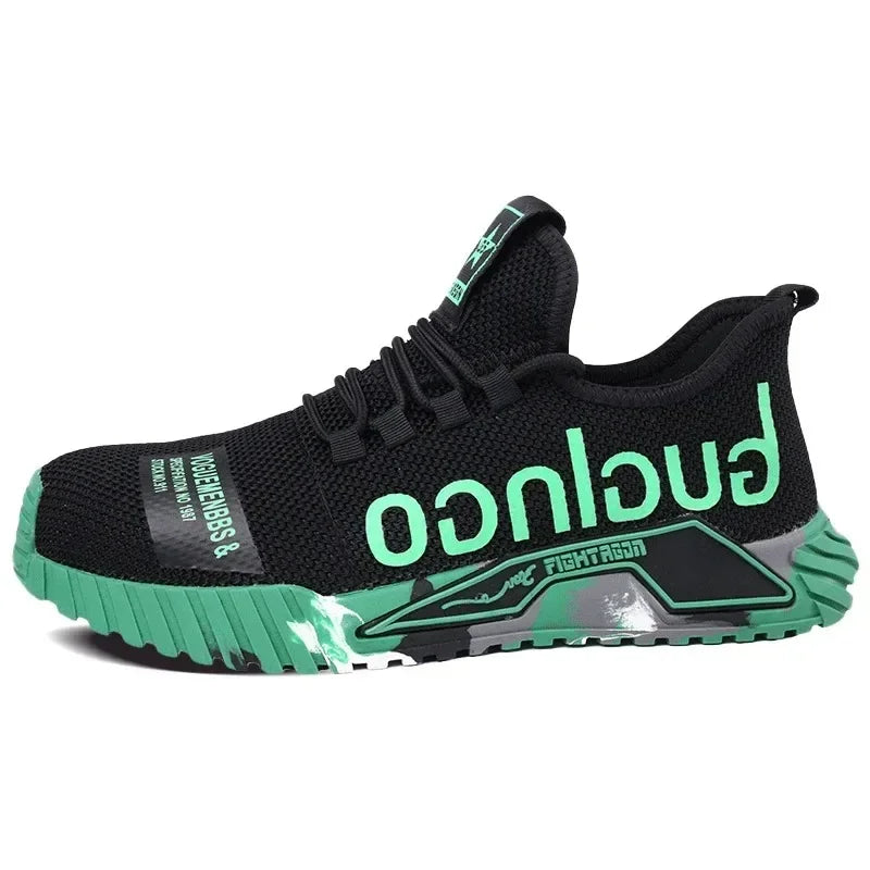 Ankle Boots Safety Shoes with Steel Toe Cap Work Sneakers Men Women Work Shoes Puncture-Proof Work Safety Boots Safety Footwear.
